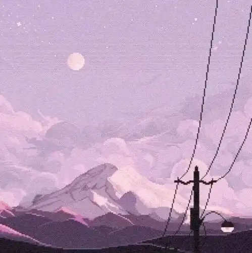 温柔小仙女的朋友圈背景蓝紫粉色系