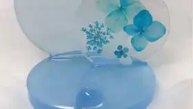 冰姐脱模ins风蓝色系大摆台和手机架