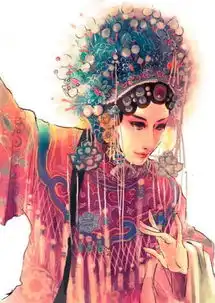 谁有图片上那个戏服的动漫图片素材资源着急