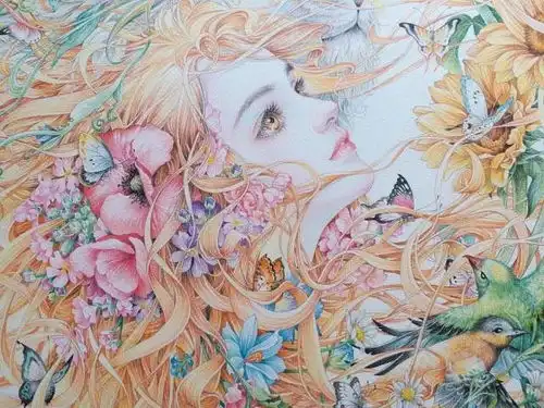 插画界中,美得让人舔屏的五大彩铅作品,网友看完想恋爱了...