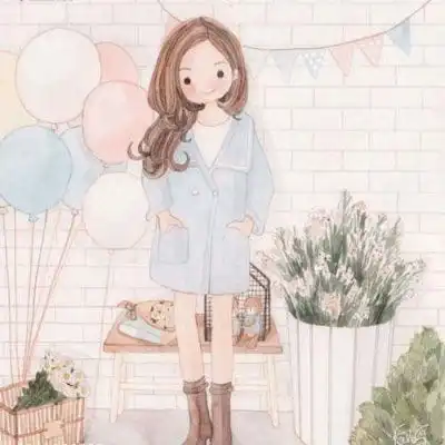 二次元头像帅气系女蓝色