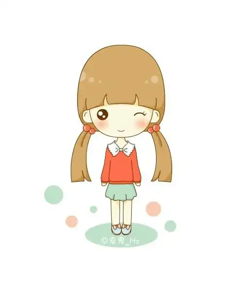 求如下图一系列的卡通女孩头像