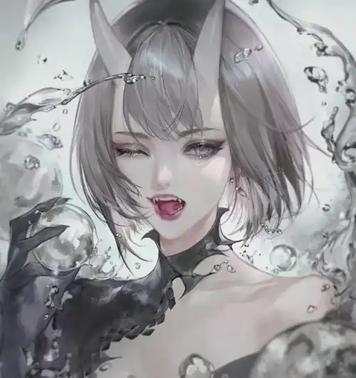韩系厚涂美少女插画,人物精致的五官和灵动的表情真的美到了