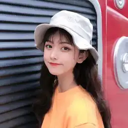 长发清新女生头像唯美漂亮长发侧脸头像