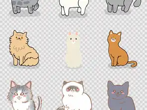 可爱卡通猫手绘小猫咪卡通动物海报png素材图片模板下载6.34mb其他大全生活工作