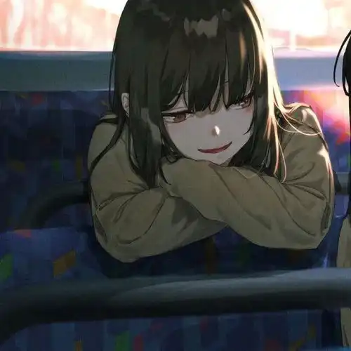 一个短发和一个长发的双人闺蜜头像