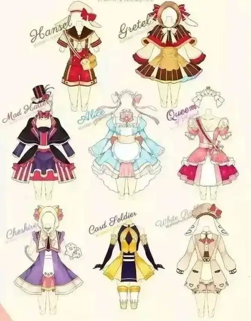 indesign如何画弧线动漫人物衣服怎么画教你各种动漫服饰的画法