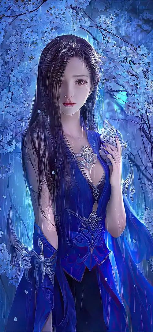 女生头像蓝色系动漫壁纸