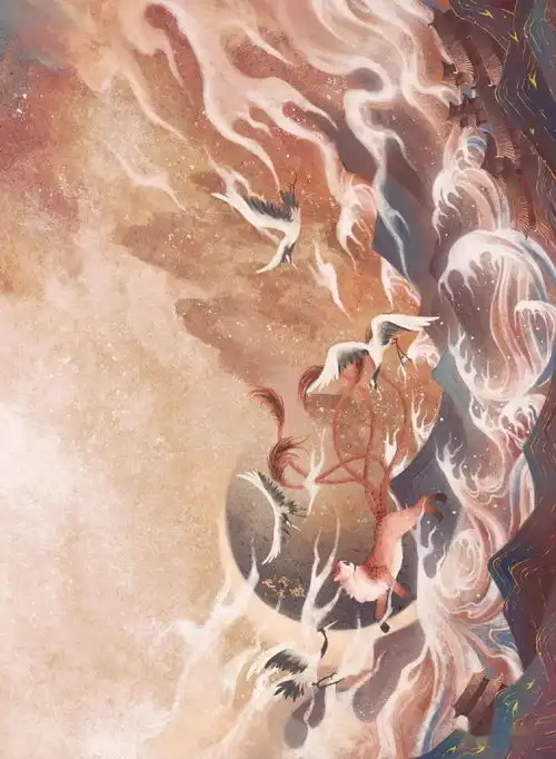 意境超美的古风插画,画风太仙了