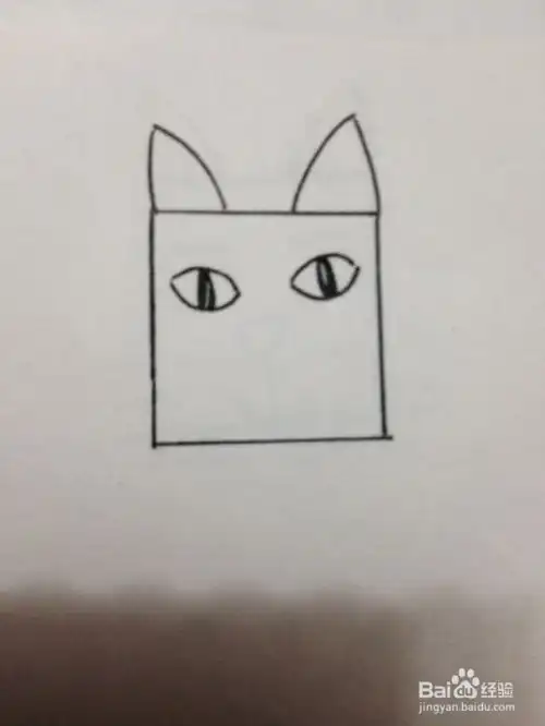 简笔画卡通小猫咪