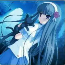 女生头像蓝色系动漫情头