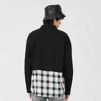 cabbeen卡宾男装黑色长袖衬衫321310900701