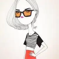 卡通头像短发女生版