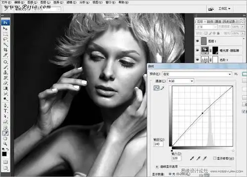 质感黑白照片的修调4
