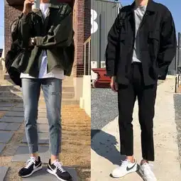 干净简单的男友风格搭配,春季满满的日系风