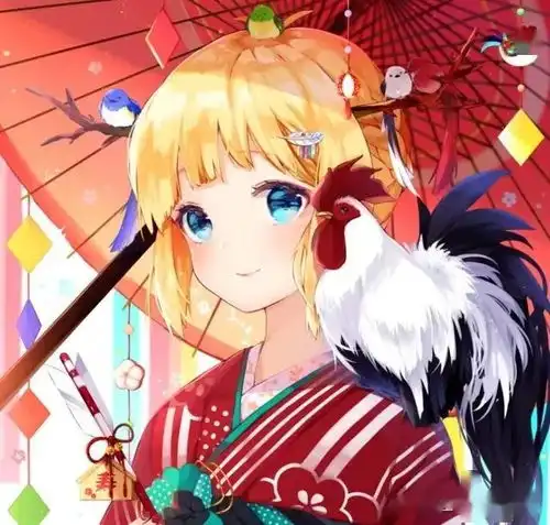 二次元动漫美图欣赏身穿和服,明艳动人的女生,真好看