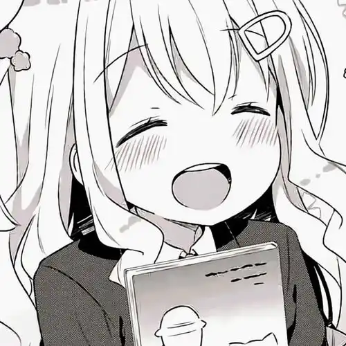 一组黑白漫画风女头