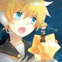 求蓝色动漫情侣头像一左一右背景蓝色