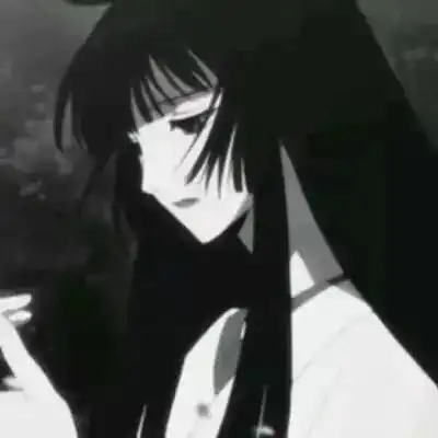 女生头像高冷黑白丧女头像