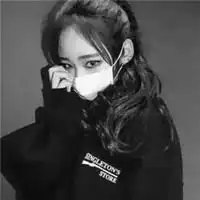 情侣头像女黑色