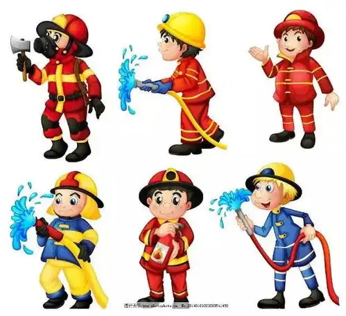 消防员卡通头像可爱萌