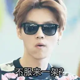 鹿晗击败黄子韬,成为表情包界的扛把子,最后一张是迷妹们的梦想