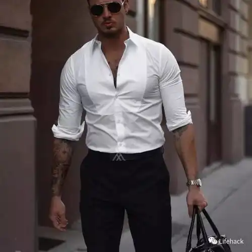 禁欲系白衬衫,男人这样穿才叫大写的帅