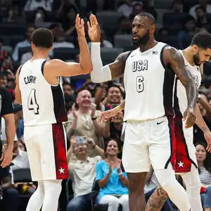 美国男篮大胜塞尔维亚库里24分约基奇1611