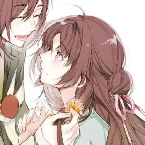 动漫情头小清新情侣头像哦