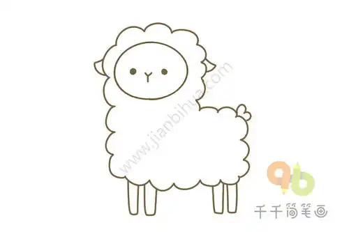 小羊驼简笔画