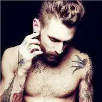 比鲁斯纹身西装头像清微信头像图片大全