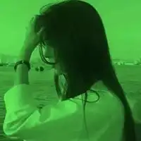 qq头像绿色系女生全绿