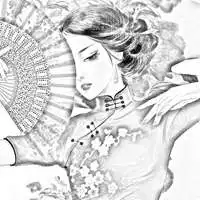 白色扇子古风头像古代男生手拿扇子唯美头像图片