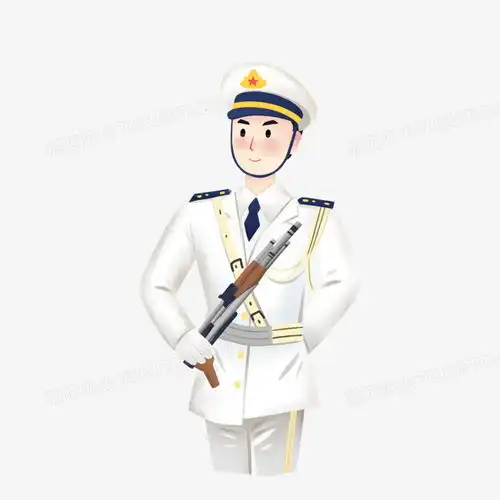 卡通手绘海军军人免抠元素png图片素材免费下载手绘png30003000像素熊猫办公