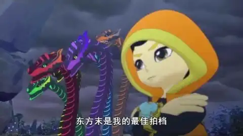 斗龙战士东方末跟蓝天画被黑化联合6头怪龙对付小熠
