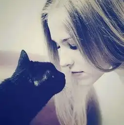 猫系女友照片两张情侣头