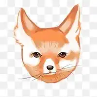 银狐犬卡通头像图片