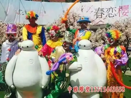 玻璃钢大白雕塑卡通六安玻璃钢大白雕塑图片中雅雕塑