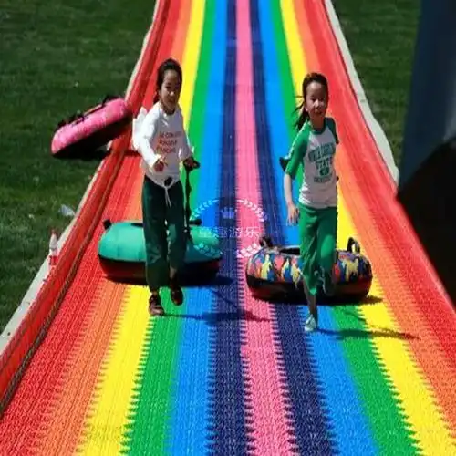 户外小型游乐设备彩虹滑道报价,七彩滑道-黄页88网