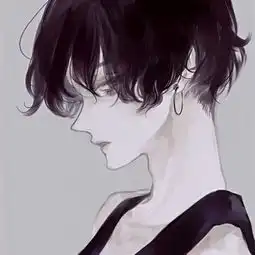 黑系高冷厌世女生头像漫