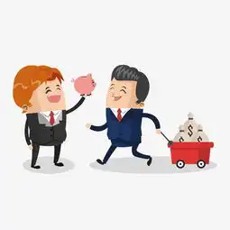 卡通创意灵感赚钱的商务男人图片素材其他格式下载动漫人物大全