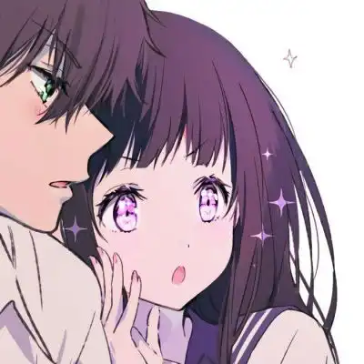情侣头像蓝色系一男一女