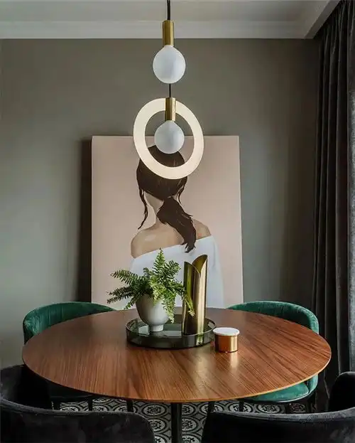 木质绒面黄铜绿色空间复古优雅