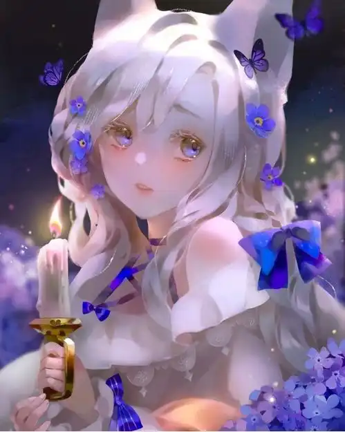 仙气飘飘的唯美萝莉,很适合做小仙女头像