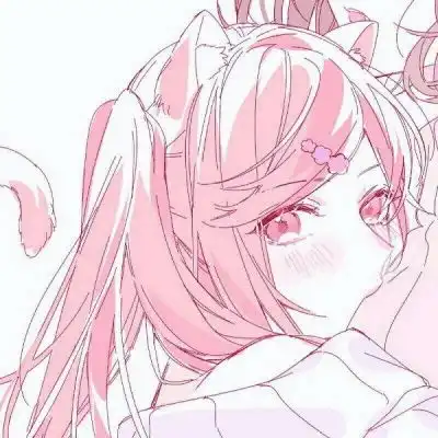 一对两张的超级可爱的动漫闺头