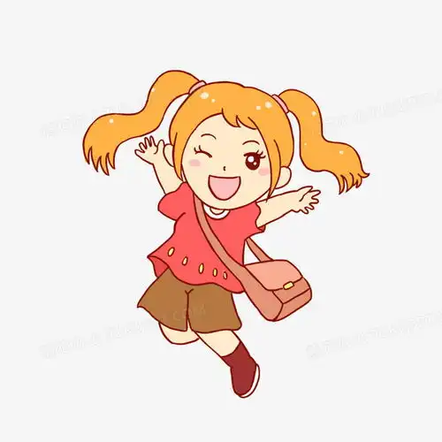 开学季女孩上学手绘卡通元素png图片素材免费下载开学png20002000像素熊猫办公