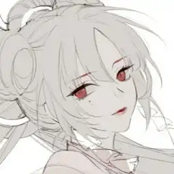 猫系少女头像动漫手绘头