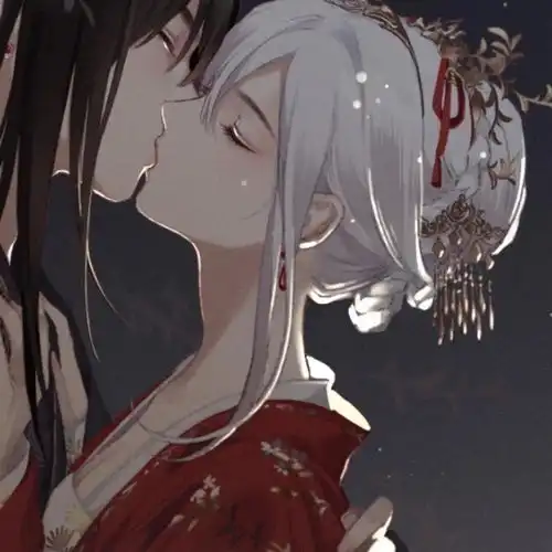 情侣头像禁欲系红色系动