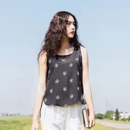 漞渡原创日系高品休闲显瘦印花背心黑色雪堆糖,美图壁纸兴趣社区