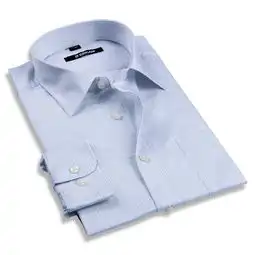 berkam2012新款工装全棉男士商务正装长袖衬衫淡蓝色条纹衬b0010051图片大全邮乐官方网站